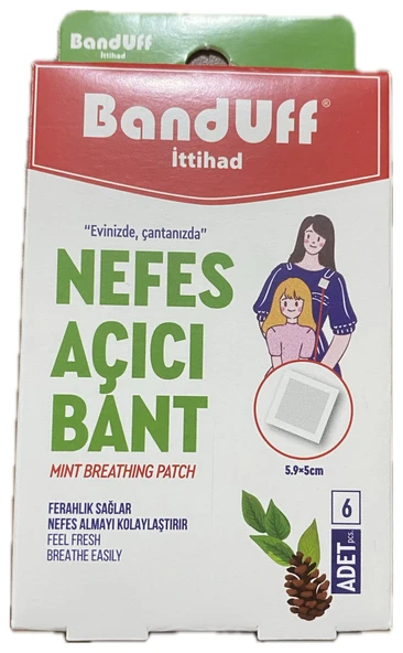 BANDUFF NEFES AÇICI BANT 6LI ürün görseli 1