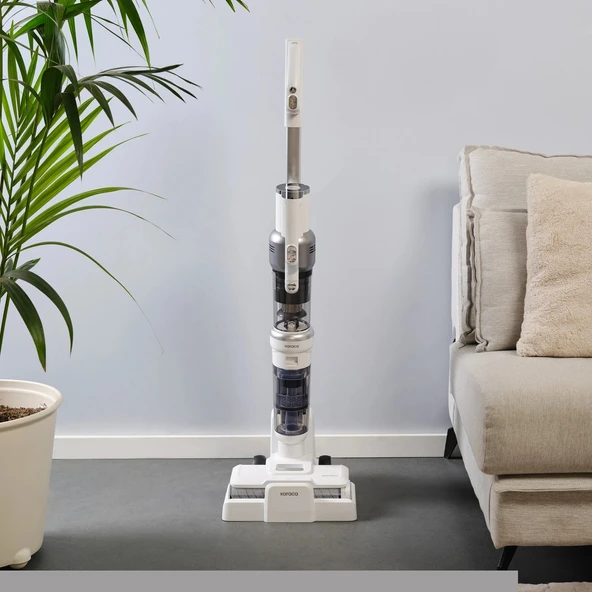 Karaca Aquaclean Pet 3in1 Islak ve Kuru Kablosuz Dikey Süpürge ürün görseli 1