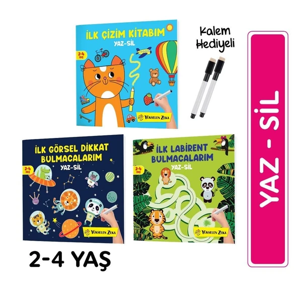 İlk YAZ SİL Eğitim Seti (6 Kitap) - Resim 2