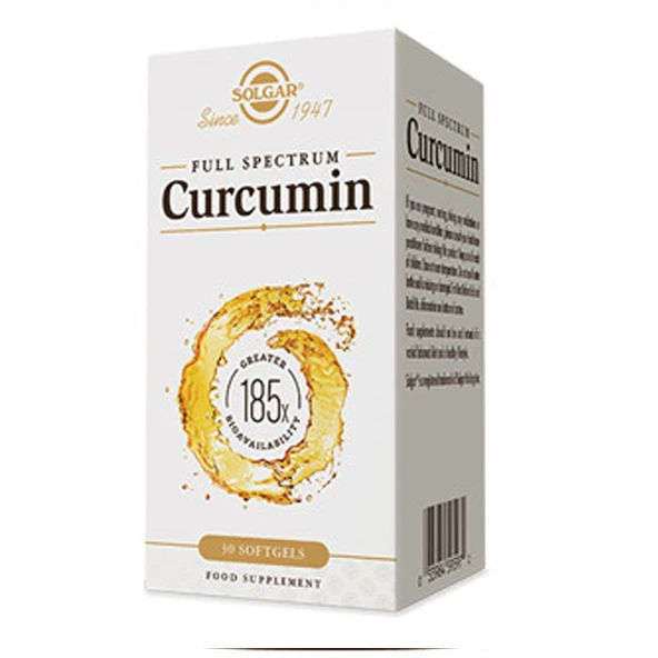 Solgar Curcumin Full Spectrum 185x 30 Softjel ürün görseli 1