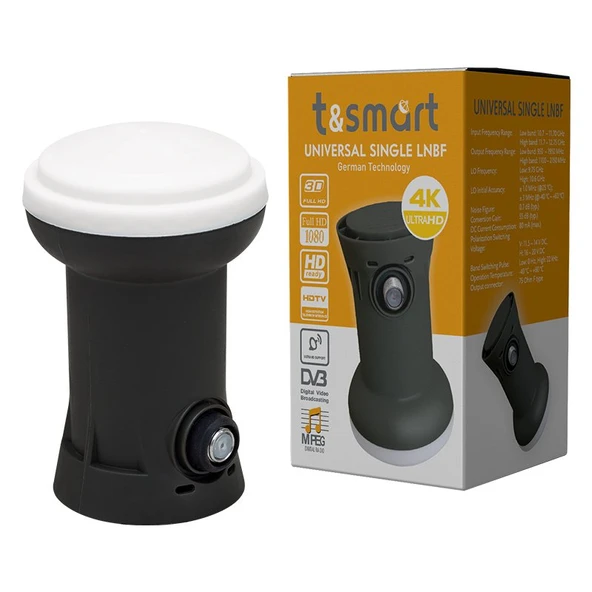T&Smart 0.7dB Ultra HD 4K Universal Tekli Lnb ürün görseli 1