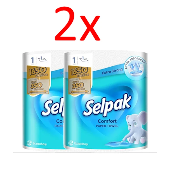 Selpak Dev Rulo Havlu Kağıt (2 Adet) ürün görseli 1