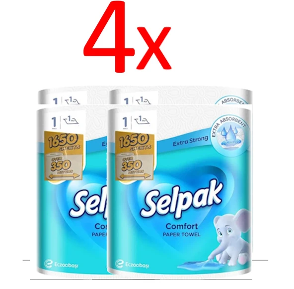 Selpak Dev Rulo Havlu Kağıt (4 Adet) ürün görseli 1