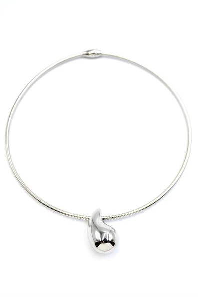Damla Kolye - Gümüş - Resim 2