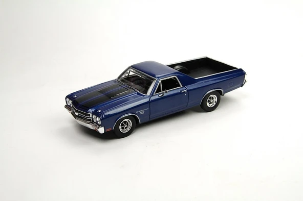 MotorMax 1970 Chevy El Camino SS mavi 396 1/24 Model Araba ürün görseli 1