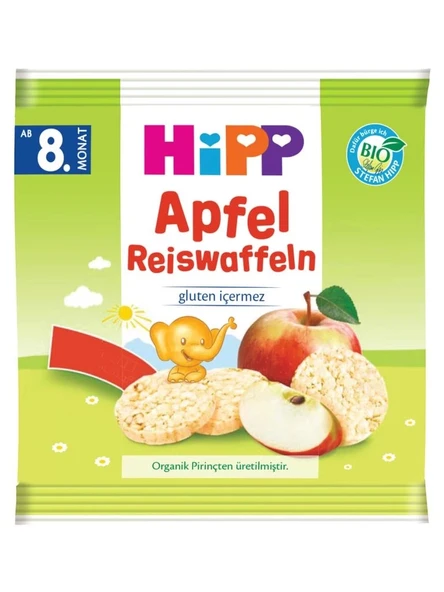 Mey İthalat®   Organik Elmalı Pirinçli Bebek Gofreti 30 Gr ürün görseli 1