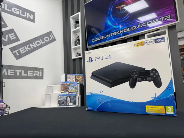 PlayStation 4 Slim 500GB Çift Kol (İKİNCİ EL) ürün görseli 1