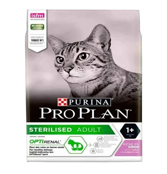 Pro Plan Sterilised Tavuklu ve Hindili Kısırlaştırılmış Açık Yetişkin Kedi Maması 1,5 KG ürün görseli 1