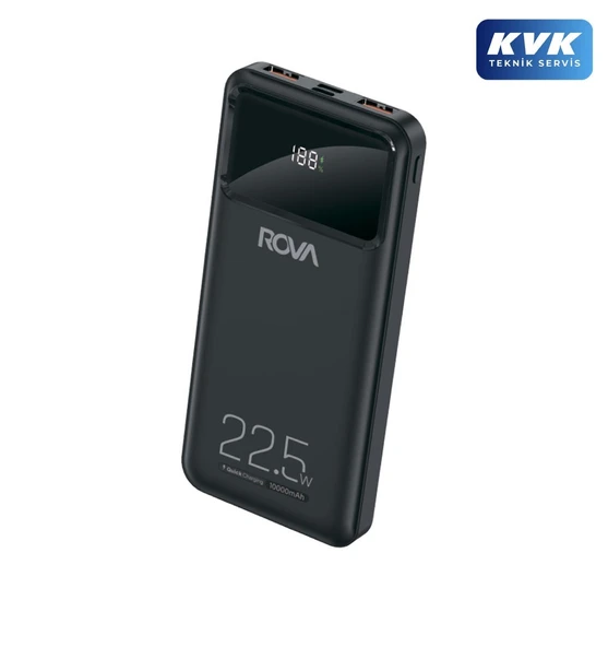 Rova PWS608 Power Bank Hızlı Şarj Göstergeli PD 10.000 MAh 22.5w Destekli KVK Garantili ürün görseli 1