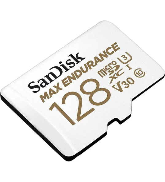 SanDisk MAX ENDURANCE microSDXC 128GB + SD Adapter - for home security cameras & dashcams ürün görseli 1