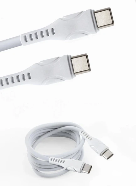 Tonex MA74 Type-C To Type-C 60W PD Data Kablo Beyaz - Resim 2