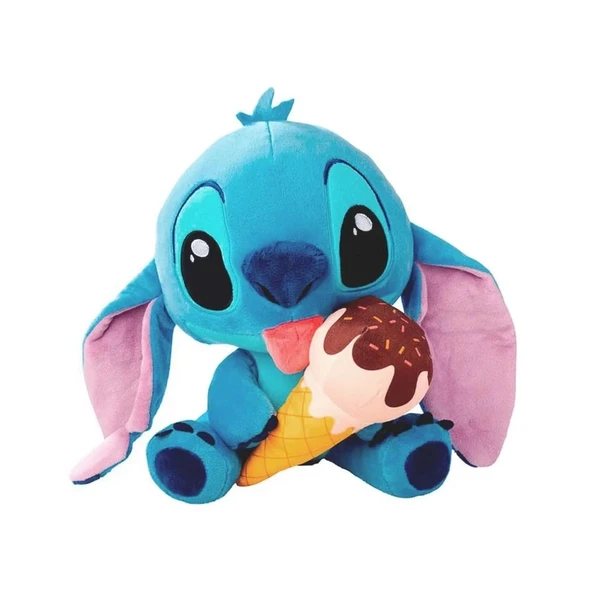 Dondurma Yiyen Stitch Peluş 25 cm ürün görseli 1