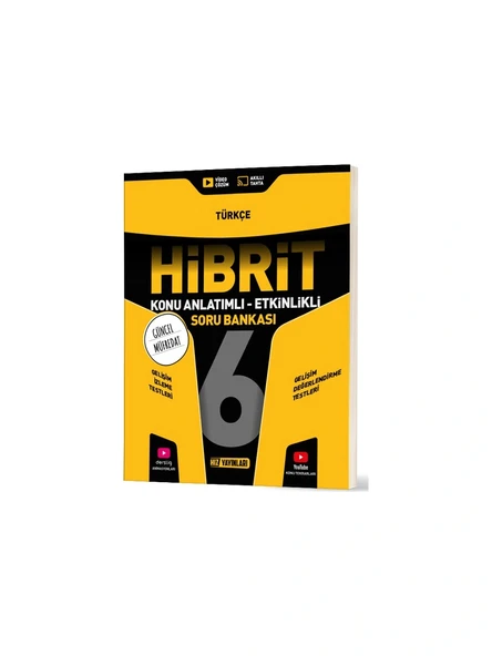 Hız Yayınları 6.sınıf Hibrit Türkçe Soru Bankası Yeni ürün görseli 1