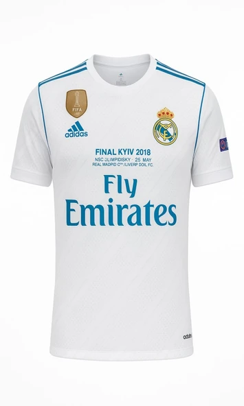 Real Madrid R02860 2018 Kiev Şampiyonlar Ligi Finali Cristiano Ronaldo Forması ürün görseli 1
