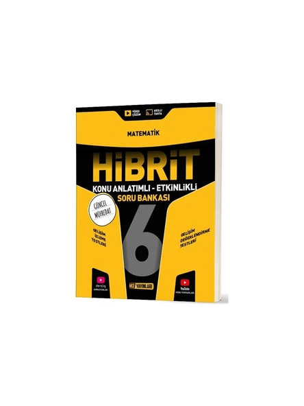 Hız Yayınları 6.sınıf Hibrit Matematık Soru Bankası Yeni ürün görseli 1