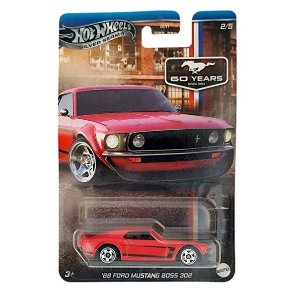 Hot Wheels Silver Series 69 Ford Mustang Boss 302 GRT01 JBY51 ürün görseli 1