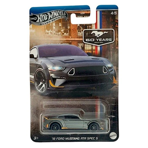 Hot Wheels Silver Series 18 Ford Mustang RTR Spec 5GRT01 JBY53 ürün görseli 1