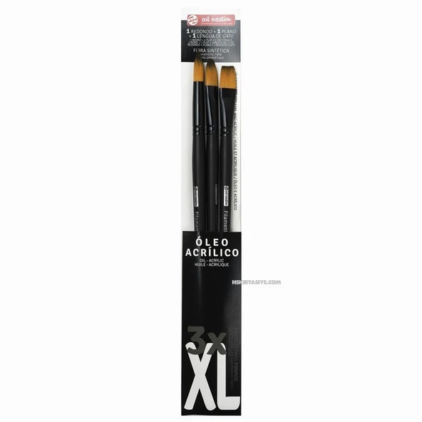 Talens Art Creation 3'lü XL Boy Yağlı/Akrilik Boya Fırças ürün görseli 1