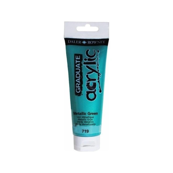 Daler Rowney Graduate 719 Metallic Green 120 ml Akrilik Boya ürün görseli 1