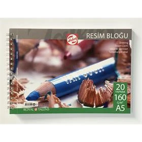 Talens Spiralli Çizim Bloğu Eskiz Çizim Defteri A5 160 gr 20 Sayfa ürün görseli 1
