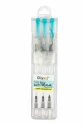 Ollyart Sulu Boya Fırça 3 lü tekrar doldurulabilir ürün görseli 1
