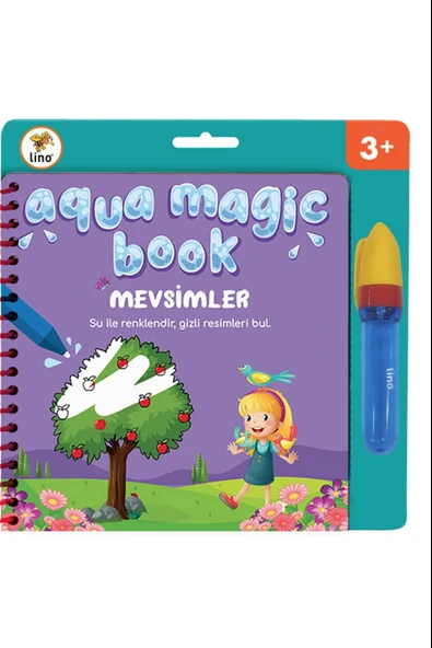 LİNO AQUA MAGİC BOOK MEVSİMLER (SİHİRLİ BOYAMA KİTABI) ürün görseli 1