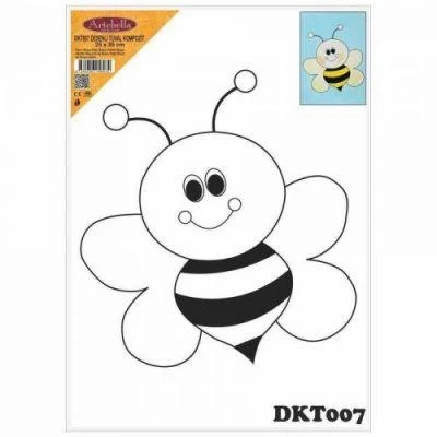 DKT007 desenli tuval kompozit boyama 25x35 cm ürün görseli 1