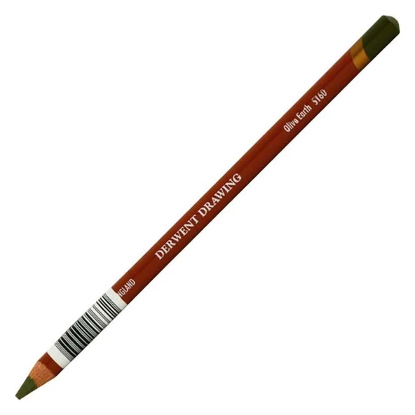 Derwent Drawing Pencil Renkli Çizim Kalemi 5160 olive earth ürün görseli 1