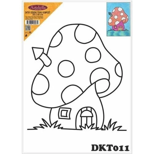 DKT011 desenli tuval kompozit boyama 25x35 cm ürün görseli 1