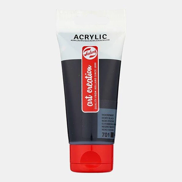 Talens Artcreation Akrilik Boya 75ml - N:701 Ivory Black ürün görseli 1