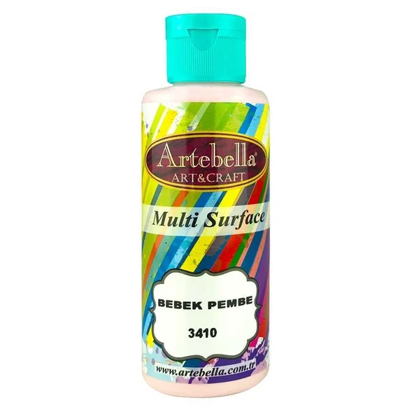 3410130 Artebella Multı Surface Boya 130cc Bebek Pembe ürün görseli 1