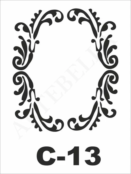 C-13 Artebella Stencil 15x20 Cm ürün görseli 1