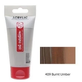 Talens Artcreation Akrilik Boya 75ml - N:409 Burnt Umber ürün görseli 1