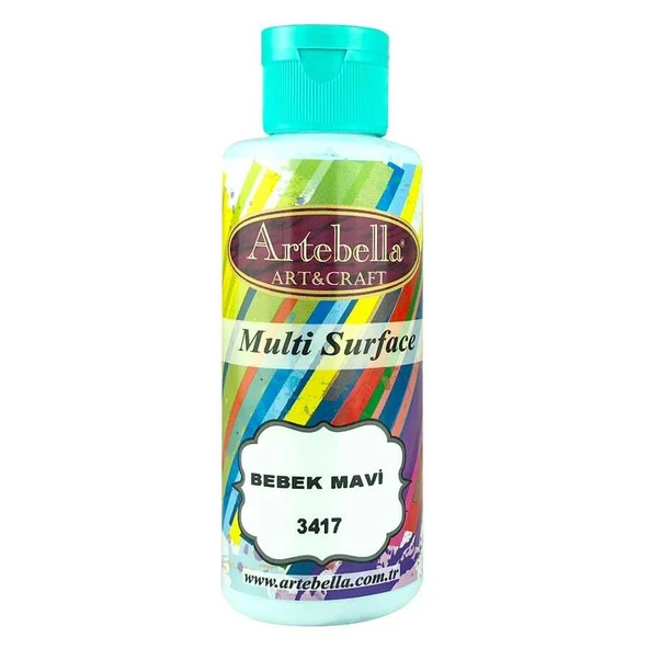 3417130 Artebella Multı Surface Boya 130cc Bebek Mavi ürün görseli 1