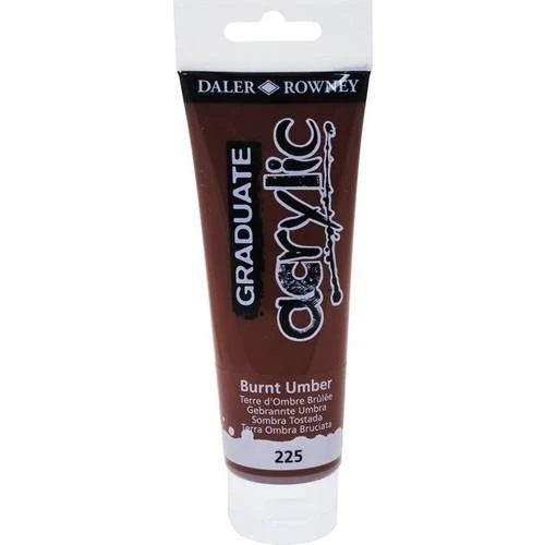 Daler Rowney Akrilik Boya 120 ML-225 Burnt Umber ürün görseli 1
