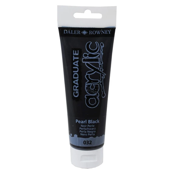 Daler Rowney 032 Akrilik Boya 120 ML- Pearlescent Black ürün görseli 1