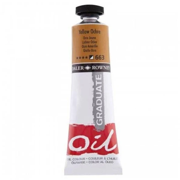 Daler Rowney 663 Graduate Yağlı Boya Oil Color 38ml Yellow Ochre ürün görseli 1