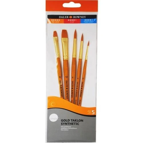 Daler Rowney Simply Gold Taklon Synthetic  Fırça Seti KOD 502 ürün görseli 1