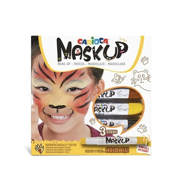 Carioca Yüz Boyası 3 Renk Animals 43048 maskup ürün görseli 1
