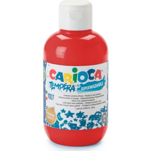CARİOCA TEMPERA SULUBOYA SÜPER YIKANABİLİR KIRMIZI 500 ML. ürün görseli 1