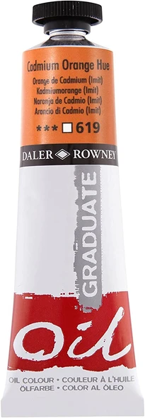 Daler Rowney Graduate Yağlı Boya Grad Oil, 38 Ml, Cad Orange Hue ürün görseli 1