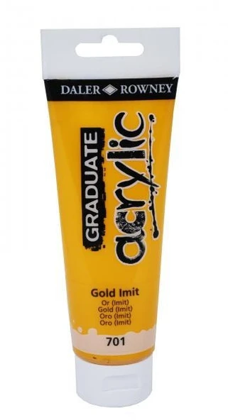 DALER ROWNEY 120 ML GRADUATE AKRİLİK BOYA 701 GOLD ürün görseli 1