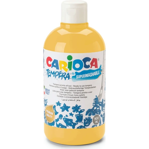 CARİOCA TEMPERA SULUBOYA SÜPER YIKANABİLİR SARI 250 ML. ürün görseli 1