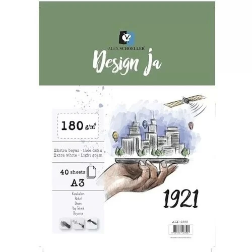 Alex Schoeller A3 Design Ja Çizim Defteri 180 Gram 40 Yaprak ürün görseli 1