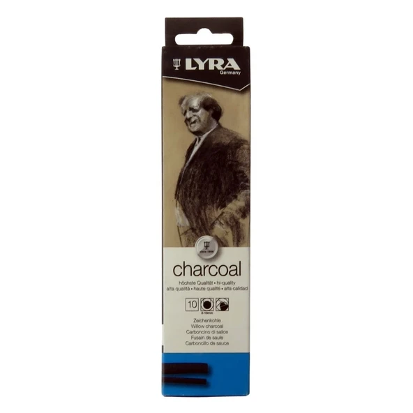 Willow Charcoal Füzen - Doğal Kömür Çubuklar 5-6 Mm. 10 Adet ürün görseli 1