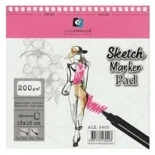 Alex schoeller Sketchbook Sert Kapak Eskiz Defteri 140 gr 21x14,8 cm 80 yp SİYAH ürün görseli 1