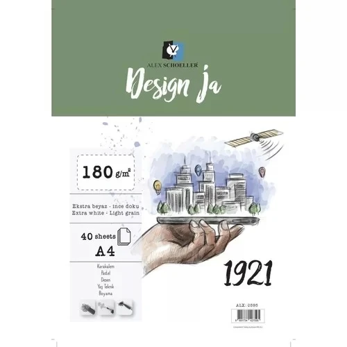 Alex Schoeller Design Ja 40 Yaprak 180 G/m2 Spralli ürün görseli 1