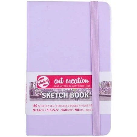 Talens Art Creation Sketch book pastel violet 13x21cm 140gr 80 Yaprak ürün görseli 1