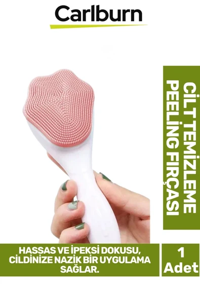 Özel Üretim Ergonomik Asılabilir Saplı Hassas İpeksi Doku Cilt Makyaj Temizleme Peeling Fırçası ürün görseli 1