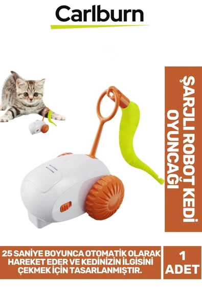 Özel Üretim İnteraktif Hafif Oyun Açma Kapama Düğmeli Dayanıklı Usb Şarjlı Robot Kedi Oyuncağı ürün görseli 1